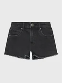 Spodenki damskie - Pepe Jeans Szorty jeansowe Patty Short PG800783XR0 Czarny Regular Fit - miniaturka - grafika 1