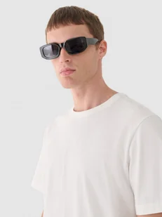 Męski t-shirt basic Outhorn OTHWAW24TTSHM2155 - biały - Koszulki męskie - miniaturka - grafika 1
