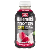 Mleko - Müller Müllermilch Protein Napój mleczny o smaku malinowym 400 g - miniaturka - grafika 1