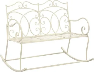 Elior bujana ławka ogrodowa Dion, biała 4159 - Ławki ogrodowe - miniaturka - grafika 1