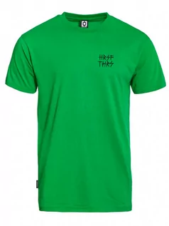 Koszulki dla chłopców - Horsefeathers HANDWRITTEN ATRIP fern green koszulka męska - M - grafika 1