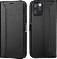 Etui i futerały do telefonów - Etui na telefon komórkowy iPhone 12 Pro Max składane etui ochronne, czarne - miniaturka - grafika 1