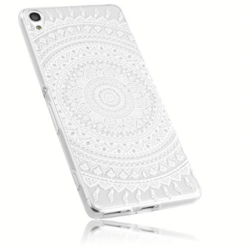 mumbi Etui kompatybilne z Sony Xperia XA etui na telefon komórkowy cienkie z motywem mandali białe, przezroczyste