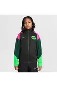Kurtki damskie - Przedmeczowa kurtka piłkarska dla dużych dzieci Nike Dri-FIT Australia Academy Pro - Zieleń - miniaturka - grafika 1