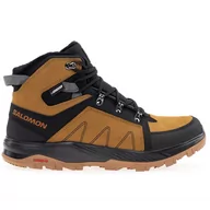 Buty trekkingowe męskie - Buty Salomon Outchill Thinsulate Climasalomon L47381900 - brązowe - miniaturka - grafika 1