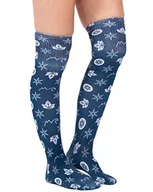 Skarpetki męskie - Eivy EIVY damskie skarpetki funkcyjne na kolanach, granatowe monogram, 36-38 6201-190069-6027 - miniaturka - grafika 1
