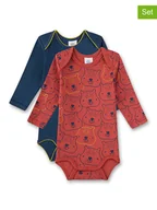 Body dla niemowląt - Sanetta Body (2 szt.) w kolorze czerwono-granatowym - miniaturka - grafika 1