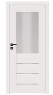 Drzwi wewnętrzne - Dre Drzwi Wewnętrzne Z Szybą Premium 10 Okleina Biała Mat - miniaturka - grafika 1