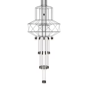 KingHome Lampa wisząca FLUSSO 43 - metal, akryl JD0032-43P - Lampy sufitowe - miniaturka - grafika 2