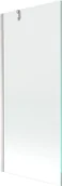 Parawany nawannowe - Mexen Next parawan nawannowy 1-skrzydłowy 80 x 150 cm, transparent, nikiel szczotkowany - 895-080-000-00-00-97 - miniaturka - grafika 1