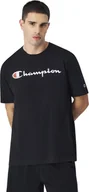 Koszulki męskie - Champion Koszulka męska Champion SS Tee czarna 220256 KK001 XL - miniaturka - grafika 1