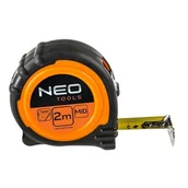 Poziomice, łaty, miary - Neo Miara zwijana stalowa 2m gumowa obudowa - miniaturka - grafika 1