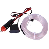 Żarówki samochodowe - Światłowód El Wire Ambient Taśma Led 1M 12V Biały - miniaturka - grafika 1
