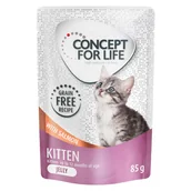 Mokra karma dla kotów - Concept for Life Kitten w galarecie, łosoś - bez zbóż - 12 x 85 g - miniaturka - grafika 1