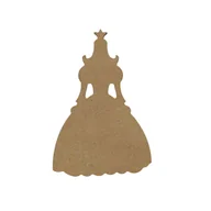 Dekoratorstwo - Aladine, Dekoracja z MDF Księżniczka 11x16 cm - miniaturka - grafika 1