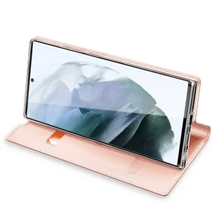Dux Ducis Skin Pro kabura etui pokrowiec z klapką Samsung Galaxy S22 Ultra różowy - Etui i futerały do telefonów - miniaturka - grafika 4