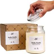 Świece - Świeca zapachowa w słoiku duża Lile Candle Senses Słodka Wanilia 500g - miniaturka - grafika 1