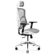 Fotele gamingowe - Diablo Chairs V-Basic biało-szary - miniaturka - grafika 1