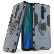 Etui i futerały do telefonów - Ring Armor pancerne hybrydowe etui pokrowiec + magnetyczny uchwyt Xiaomi Redmi Note 8 Pro niebieski - miniaturka - grafika 1