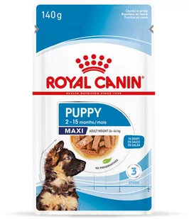 Royal Canin Maxi Puppy, w sosie - 10 x 140 g - Mokra karma dla psów - miniaturka - grafika 1