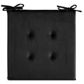 Poduszki dekoracyjne - Poduszka na siedzisko Gaja 40 x 40 cm czarny - miniaturka - grafika 1