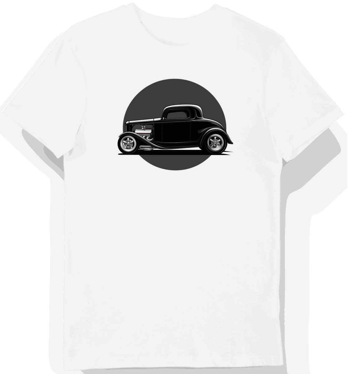 Koszulka męska biała z Klasycznym Fordem w Stylu Retro S