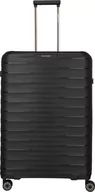 Walizki - Walizka średnia Travelite Mooby 66 cm czarna - miniaturka - grafika 1