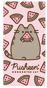 Ręcznik kąpielowy kot kotek PUSHEEN arbuz szybkoschnący 70X140 - Okrycia kąpielowe dla dzieci - miniaturka - grafika 1