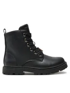 Buty dla dziewczynek - Tommy Hilfiger Trapery Lace-Up Bootie T1A5-33561-1351 S Czarny - miniaturka - grafika 1