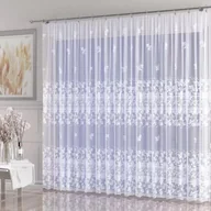Firany - Firanka żakardowa metrażowa wys. 230 cm Terdia A128 biała - miniaturka - grafika 1