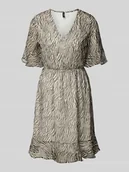 Sukienki - Sukienka mini taliowana z dekoltem w serek model ‘SMILLA’ - miniaturka - grafika 1