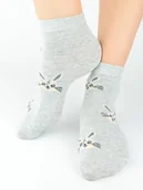 Skarpetki dla dzieci - Skarpety dziewczęce bawełniane SB132-G-01-E EUR 31-34 - Noviti - miniaturka - grafika 1
