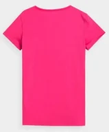 Bluzki damskie - Koszulka damska funkcyjna 4F różowa H4L22 TSDF352 54S-2XL - miniaturka - grafika 1