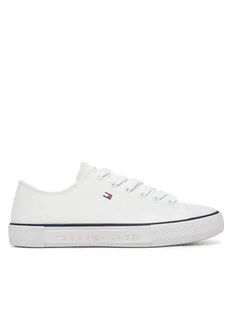 Tommy Hilfiger Trampki T3X9-33846-0890100 Biały - Buty dla dziewczynek - miniaturka - grafika 1