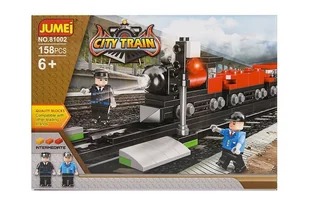 Klocki Jumei City KOLEJKA 158 elementów, 25 x 18 cm - Klocki - miniaturka - grafika 1