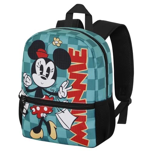 Myszka Minnie Indigo -Plecak Sweet, Turkusowy, 26 x 33 cm, Pojemność 9,5 L