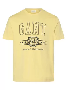 Gant - T-shirt męski, żółty - Koszulki męskie - miniaturka - grafika 1