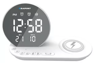 Radiobudzik FM z ładowarką indukcyjną LED USB Blaupunkt CR85WH CHARGE - Radiobudziki - miniaturka - grafika 1