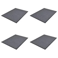 Wycieraczki - vidaXL Wycieraczki z PVC, 4 szt., szare, 90 x 60 cm - miniaturka - grafika 1