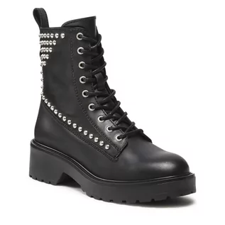 Botki damskie - Steve Madden Trapery Tornado-S SM11001186-03001-017 Black Leather - grafika 1