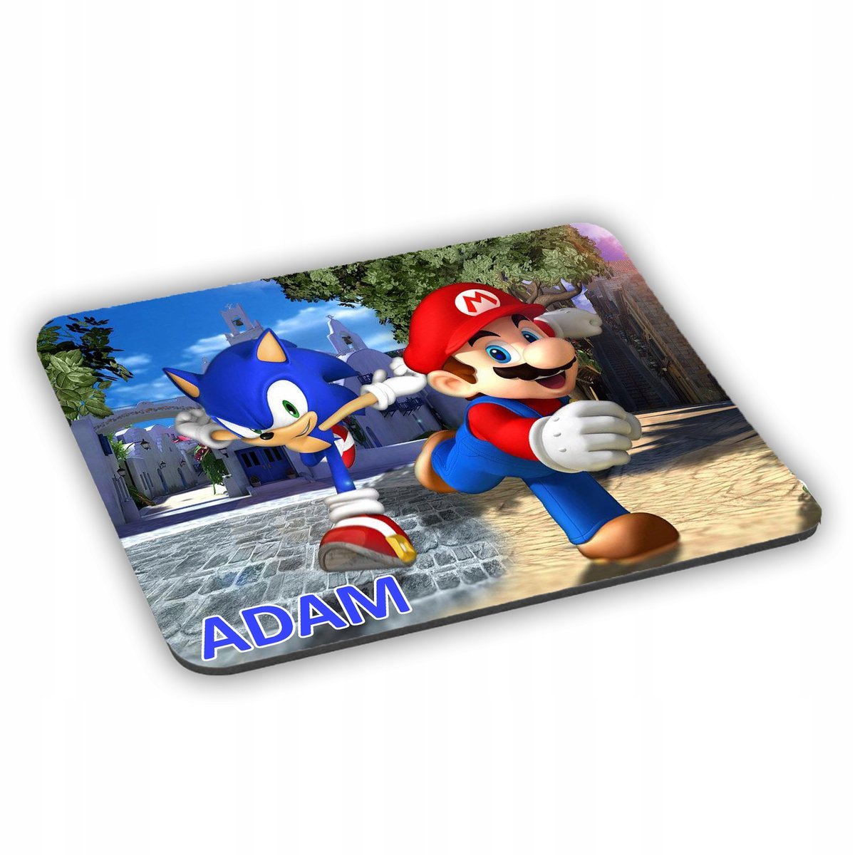 Podkładka pod mysz Sonic Jeżyk the Hedgehog + IMIĘ