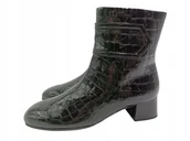 Botki damskie - Gabor 55.700.90, czarne botki damskie na obcasie, rozmiar 40 - miniaturka - grafika 1