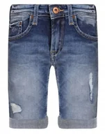 Spodenki męskie - Pepe Jeans Jeansowe Krótkie Spodenki Z Przetrzeniami 176 Kya - miniaturka - grafika 1