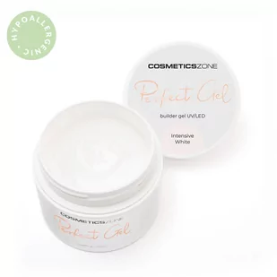 Żel do przedłużania paznokci UV LED Perfect Gel biały - Intensive White 15ml - Żele do paznokci - miniaturka - grafika 1