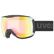 Gogle narciarskie - Uvex Gogle Narciarskie Downhill 2100 V Black Mat Dl/Rainb-Clear S1-S3 - miniaturka - grafika 1