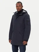 Kurtki męskie - Geox Parka Velletri M5628F T3285 F1624 Granatowy Regular Fit - miniaturka - grafika 1