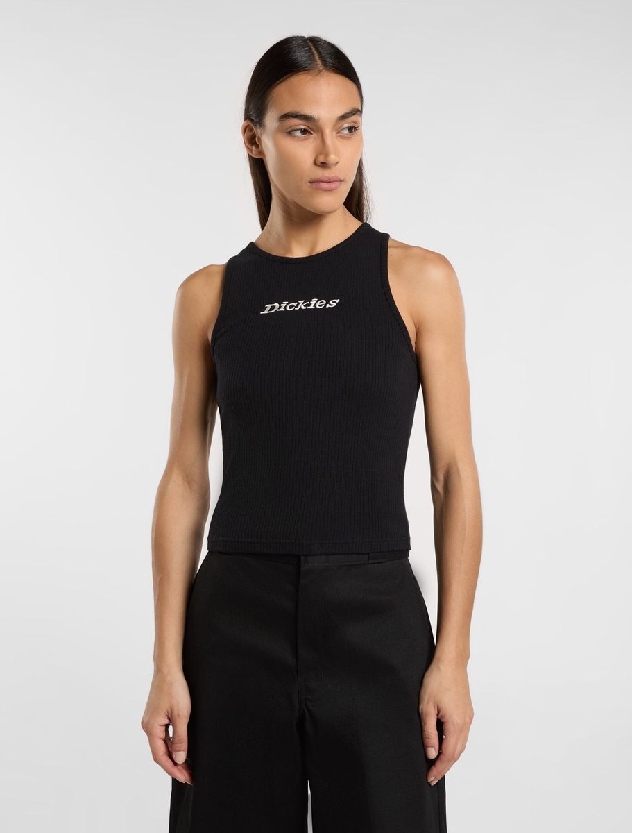 canotte donna dickies rib top dk0a4z8nblk1 black