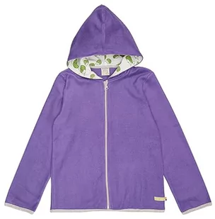 loud + proud Dziewczęca kurtka polarowa z certyfikatem GOTS, fioletowa, 122/128, fioletowy, 122/128 cm - Kurtki i płaszcze dla dziewczynek - miniaturka - grafika 1