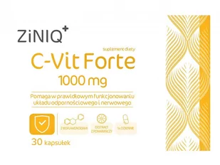 ZINIQ C - Vit Forte 1000 mg, 30 kapsułek - Witaminy i minerały - miniaturka - grafika 1