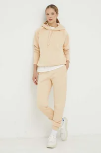G-Star Raw spodnie dresowe kolor beżowy gładkie - Spodnie damskie - miniaturka - grafika 1